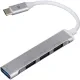 Разветвитель USB  HS001 USB3.0x1/USB 2.0x3/серебристый