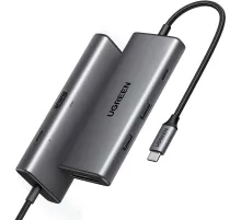 Разветвитель USB UGREEN CM498 (15531) USB-C To HDMI+2xUSB A+ USB-C+SD/TF+PD