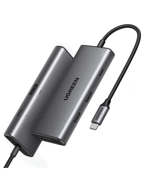 Разветвитель USB UGREEN CM498 (15531) USB-C To HDMI+2xUSB A+ USB-C+SD/TF+PD