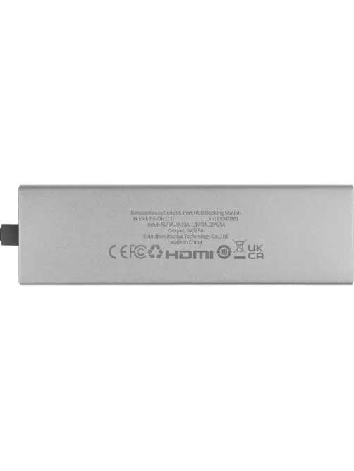 Разветвитель USB Baseus UltraJoy 6-Port Sp.Grey Type-C B00052807813-00