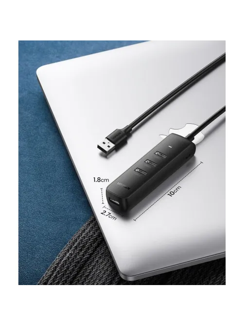 Разветвитель USB Ugreen CM416 (80657) USB 3.0 4-Port Hub. 1м/черный
