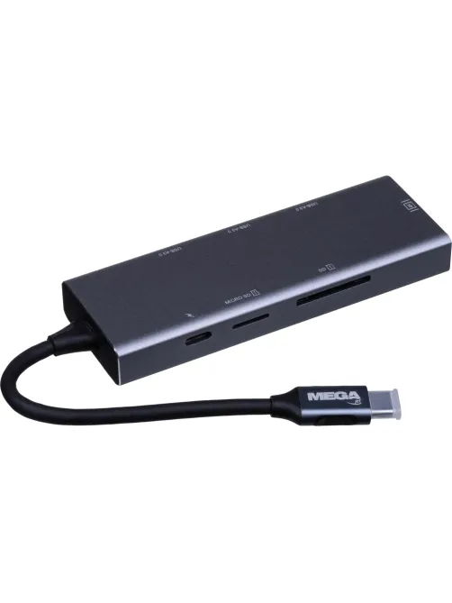 Разветвитель USB HS002 USBх3/HDMIх1/microSDx1/TFcardx1/Серый