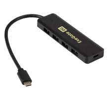 Концентратор USB хаб ExeGate (EX293986RUS)  DUB-4CP/1 4-в-1 черн