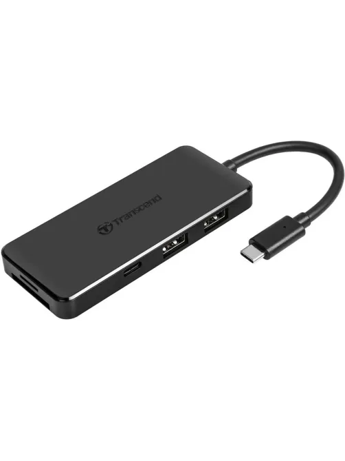 Концентратор USB хаб Transcend TS-HUB5C USB-A 3.2 х2, USB-C, PD, OTG, черн