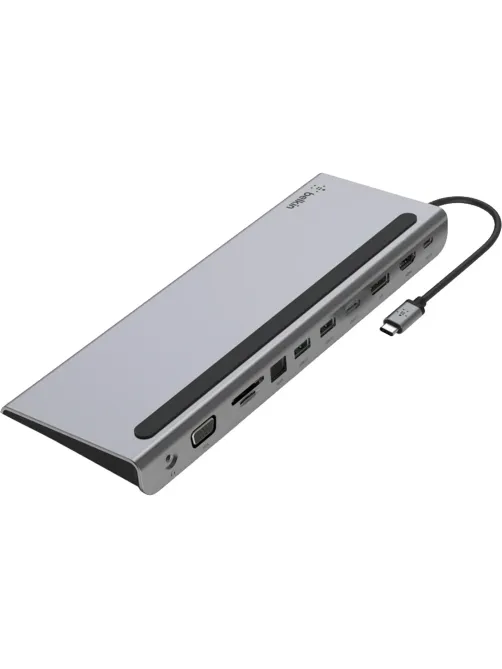 Док-станция Belkin (INC004btSGY)Connect USB-C 11в1 Multiport Dock серый