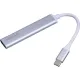 Разветвитель USB  HS001 USB3.0x1/USB 2.0x3/серебристый