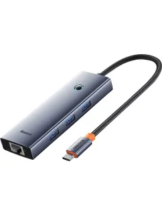 Разветвитель USB Baseus UltraJoy 4-Port Sp.Grey B0005280B811-11