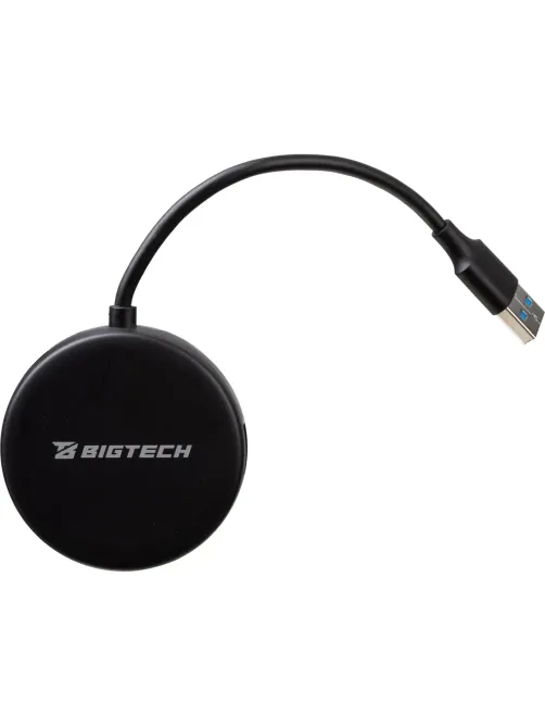 Разветвитель USB  HS004 USB 3.0x4/черный