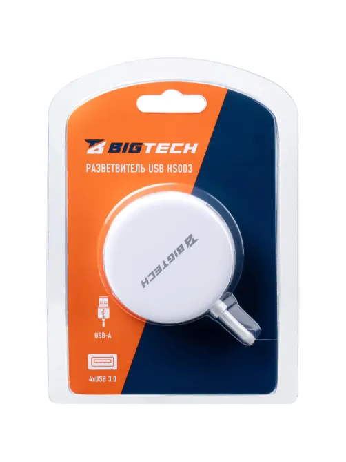 Разветвитель USB  HS003 USB3.0x4/белый
