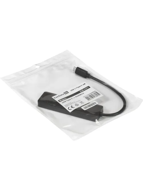 Концентратор USB хаб ExeGate (EX293986RUS)  DUB-4CP/1 4-в-1 черн