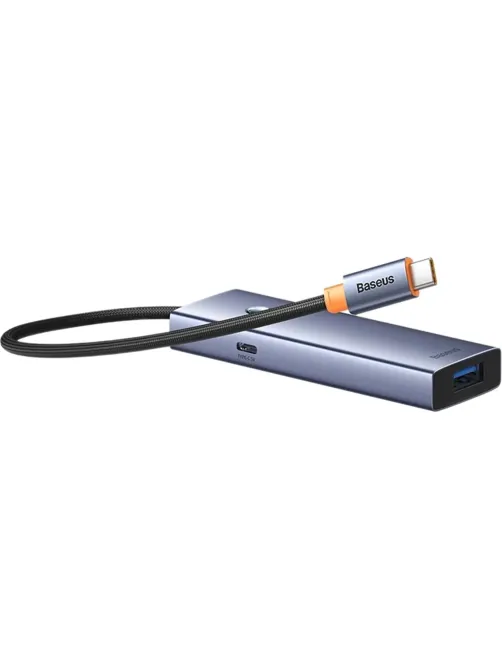 Разветвитель USB Baseus UltraJoy 4-Port Sp.Grey USB-C-3.0+C B0005280B811-08