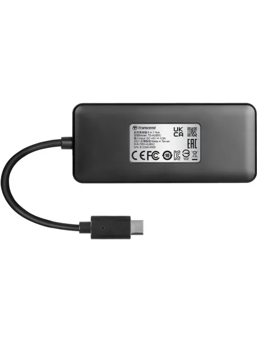 Концентратор USB хаб Transcend TS-HUB5C USB-A 3.2 х2, USB-C, PD, OTG, черн