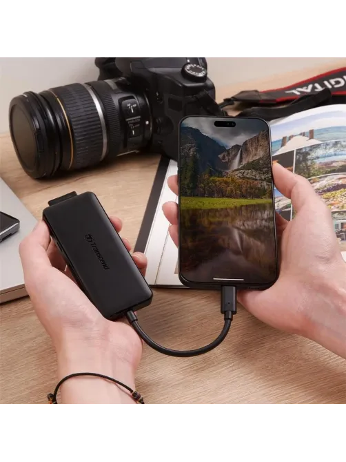 Концентратор USB хаб Transcend TS-HUB5C USB-A 3.2 х2, USB-C, PD, OTG, черн