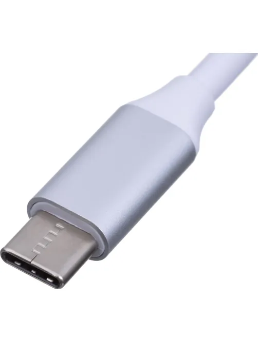 Разветвитель USB  HS001 USB3.0x1/USB 2.0x3/серебристый