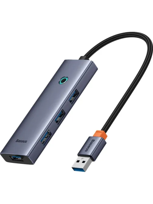 Разветвитель USB Baseus UltraJoy 4-Port Sp.Grey C-USB3.0 B0005280A813-03