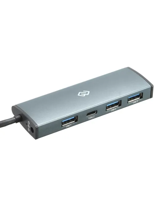 Разветвитель USB Digma (HUB-3U3.0С-UC-G) 4порт. серый