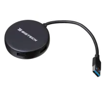 Разветвитель USB  HS004 USB 3.0x4/черный