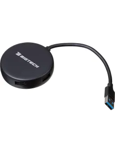 Разветвитель USB  HS004 USB 3.0x4/черный