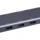 Разветвитель USB HS002 USBх3/HDMIх1/microSDx1/TFcardx1/Серый
