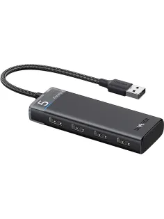 Разветвитель USB UGREEN CM653 (15548) 4-Port USB-A Hub, черный