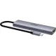 Разветвитель USB RAPOO USB-C to PD+HDMI+2xUSB3.0+SD,TF deck сереб.XD61-SGRY
