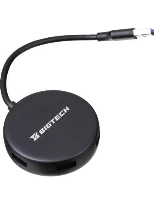 Разветвитель USB  HS004 USB 3.0x4/черный