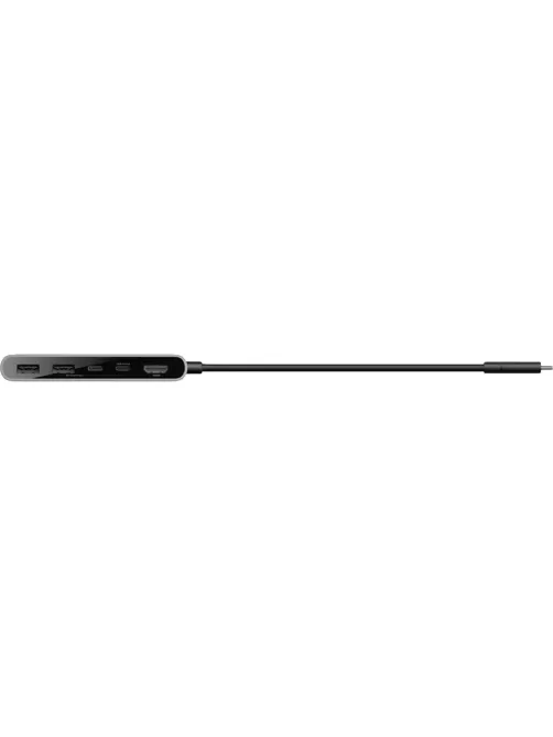 Разветвитель USB Belkin (AVC022hqSGY)хаб 5в1 4K@60Hz 100W сер.косм