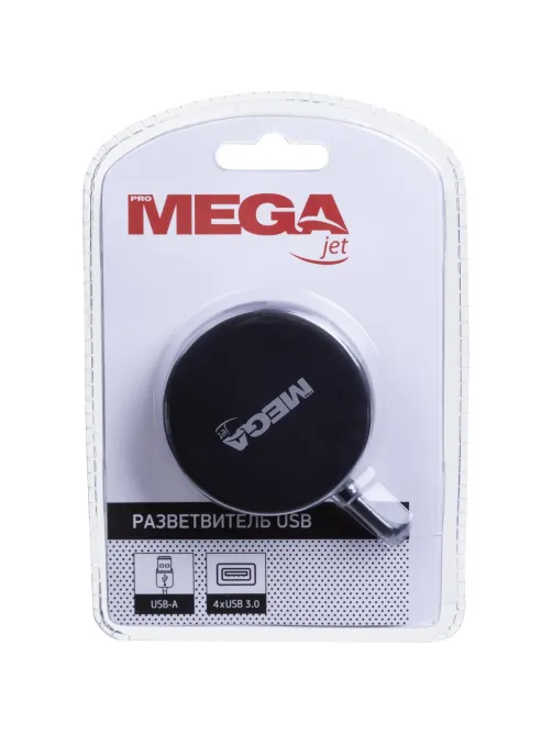 Разветвитель USB  HS004 USB 3.0x4/черный