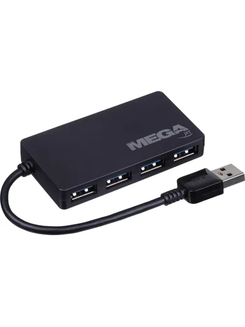 Разветвитель USB  HS005 USB 3.0x4/черный