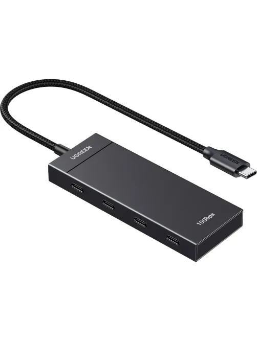 Разветвитель USB UGREEN CM806 (35584) USB-C to 4xUSB-C Хаб безPD черный