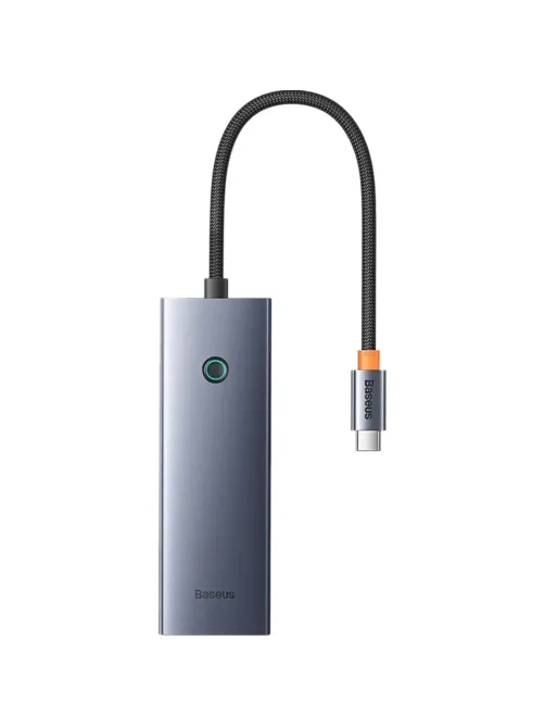 Разветвитель USB Baseus UltraJoy 4-Port Sp.Grey USB-C-3.0+C B0005280B811-08