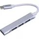 Разветвитель USB  HS001 USB3.0x1/USB 2.0x3/серебристый