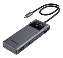 Разветвитель USB Ugreen CM888(35998)UNO6in1 4K@60Hz USB-C/HDMI/USB-A/PD сер