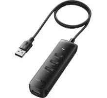 Разветвитель USB Ugreen CM416 (80657) USB 3.0 4-Port Hub. 1м/черный