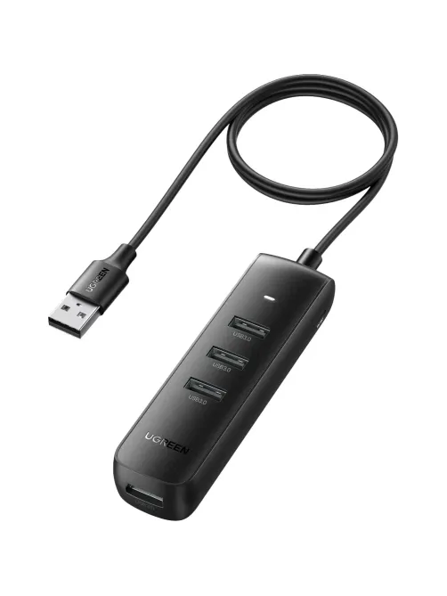 Разветвитель USB Ugreen CM416 (80657) USB 3.0 4-Port Hub. 1м/черный