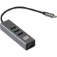 Концентратор USB хаб ExeGate (EX293987RUS) DUB-4TC 4-в-1 серебр