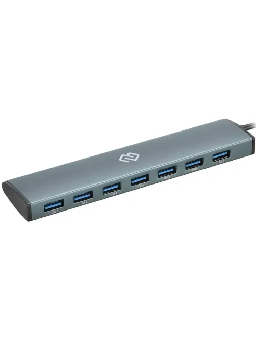 Разветвитель USB C Digma HUB-7U3.0-UC-G 7порт. серый