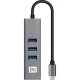 Концентратор USB хаб ExeGate (EX293987RUS) DUB-4TC 4-в-1 серебр