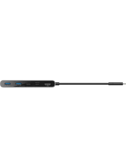 Разветвитель USB Belkin (AVC023hqSGY)хаб 7в1 4K@60Hz 100W сер.косм