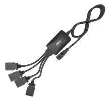 Разветвитель USB Ritmix CR-2405 black (USB хаб) 4 порта USB (15119259)