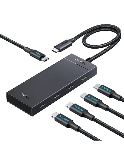 Разветвитель USB UgreenCM806(55334)хаб 5in1 USB-C 10Gbps/4xUSB-C 3.2+PD чрн