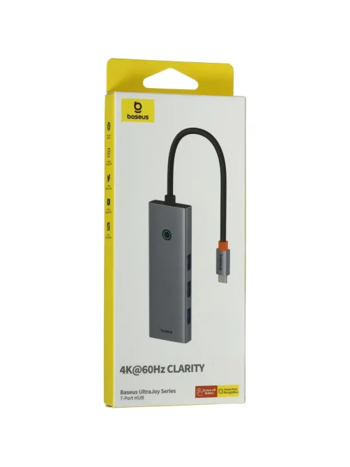 Разветвитель USB Baseus UltraJoy 7-Port Sp.Grey Type-C B00052803811-00