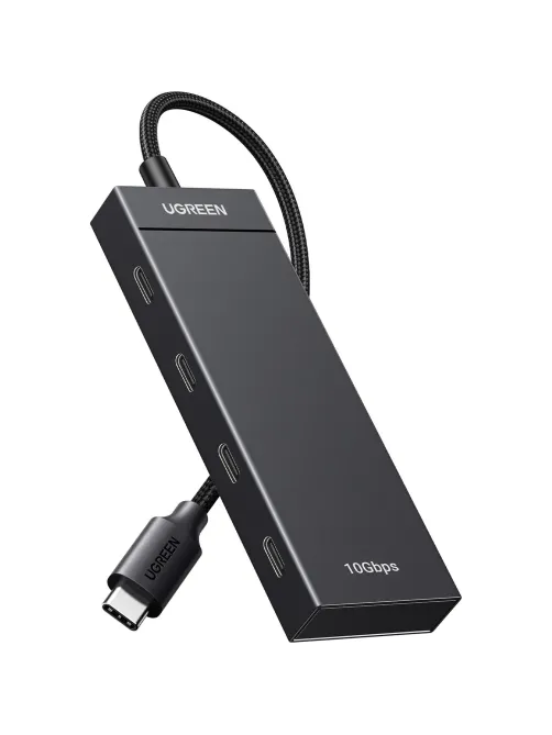 Разветвитель USB UGREEN CM806 (35584) USB-C to 4xUSB-C Хаб безPD черный