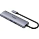 Разветвитель USB RAPOO USB-C to PD+HDMI+2xUSB3.0+SD,TF deck сереб.XD61-SGRY
