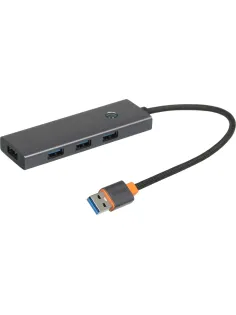 Разветвитель USB Baseus UltraJoy 4-Port Sp.Grey USB-A-3.0+C B0005280B811-09
