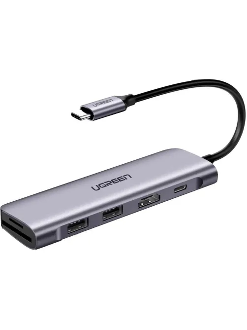 Разветвитель USB UGREEN 6 в 1 , HDMI, 2 x USB 3.0, SD/TF, PD (70411)