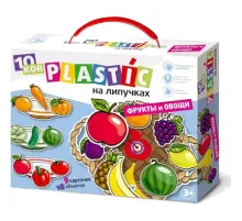 Игра развивающaя Пластик на липучках Фрукты и овощи 10KOR PLASTIC,02865