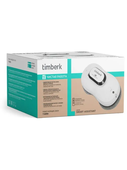 Робот-стеклоочиститель окон TIMBERK T-WR10, 90Вт, белый
