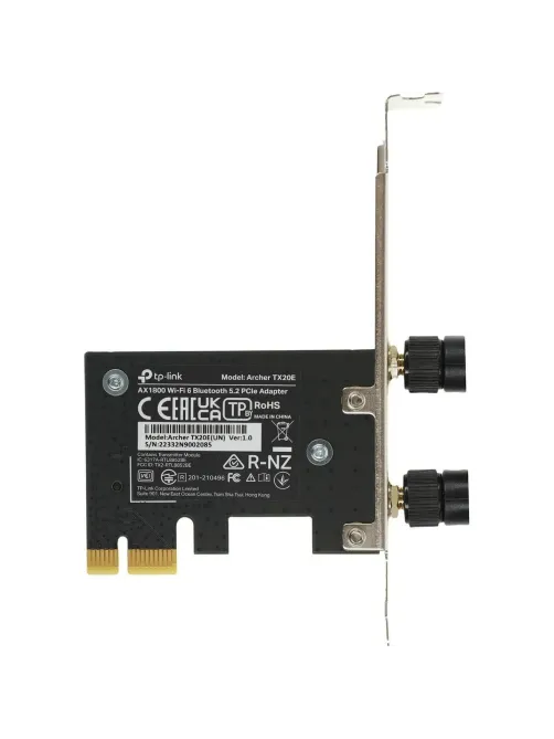 Маршрутизатор TP-LINK Archer TX20E AX1800 Bluetooth 5.2 PCI Express