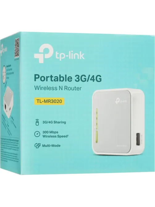 Маршрутизатор TP-Link TL-MR3020 N150 3G/4G Портативный